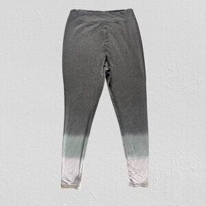 Ombre Lounge Sleep Leggings • Super Soft Stretchy • Olive ~ Cream Ombre • Size S